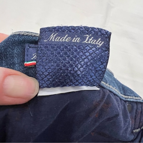 Jacob Cohen Womens Kimberly Slim Crop Blue Jeans Size 32 Mid Rise Tapered Italy - Picture 11 of 15